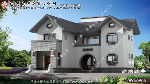 苍南县有质感有韵味的两层中式别墅